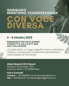 Seminario Esperienziale di Rebirthing Transpersonale al Femminile