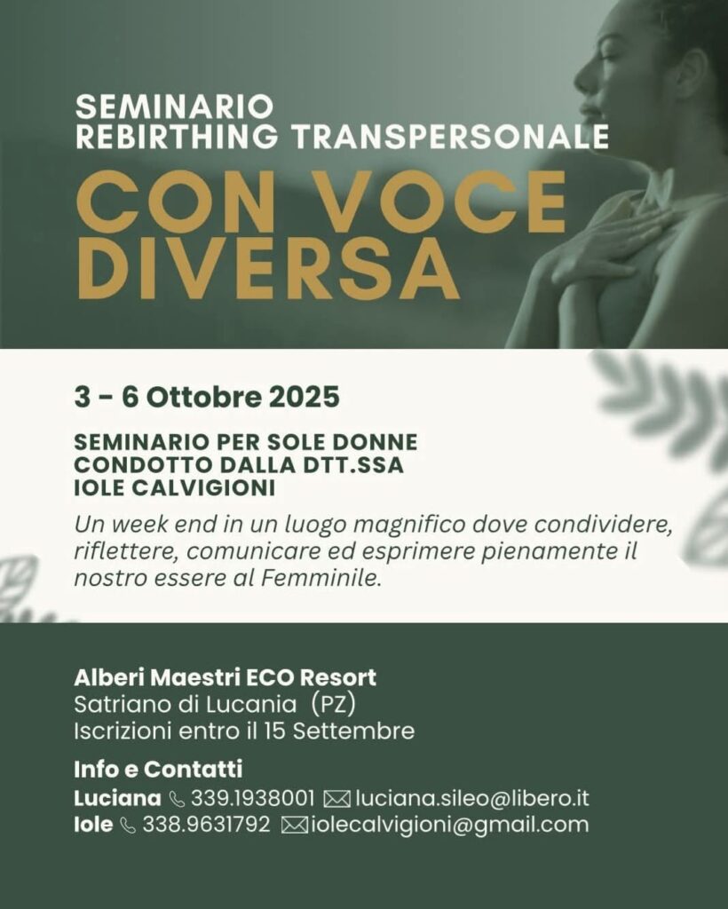 Seminario Esperienziale di Rebirthing Transpersonale al Femminile